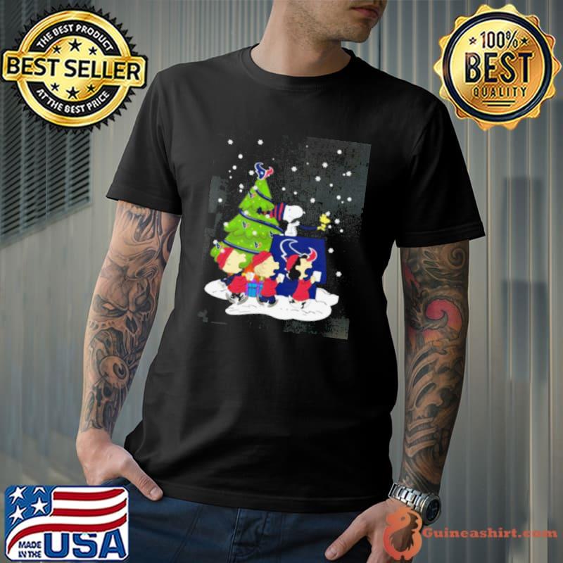 Houston Texans Are Coming To Town Snoopy Christmas Shirt Unisex