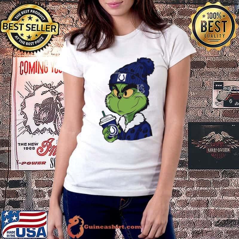 Indianapolis Colts the Grinch drink coffee shirt