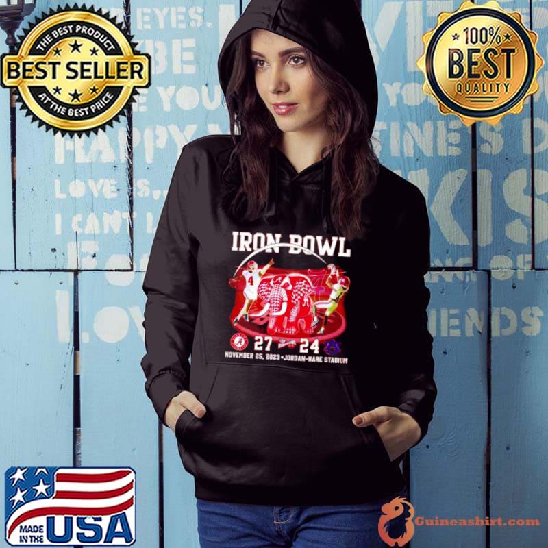Iron Bowl Alabama Crimson Tide 27 24 Auburn Tigers Shirt Hoodie