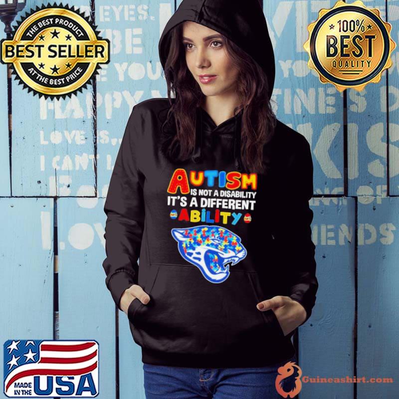 Jacksonville Jaguars Autism Is Not A Disability It’s A Different Ability Shirt Hoodie