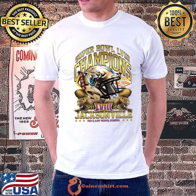 Jacksonville Super Bowl Champions 2024 Gold Rush Vintage T-Shirt Unisex