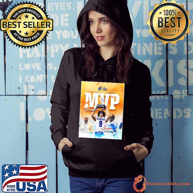 Jason Bean 23 Kansas Jayhawks Is The Offensive Mvp Of The 2023 Guaranteed Rate Bowl Ncaa Fooball s Hoodie