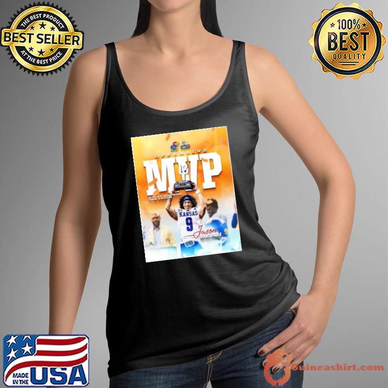 Jason Bean 23 Kansas Jayhawks Is The Offensive Mvp Of The 2023 Guaranteed Rate Bowl Ncaa Fooball s Tank Top