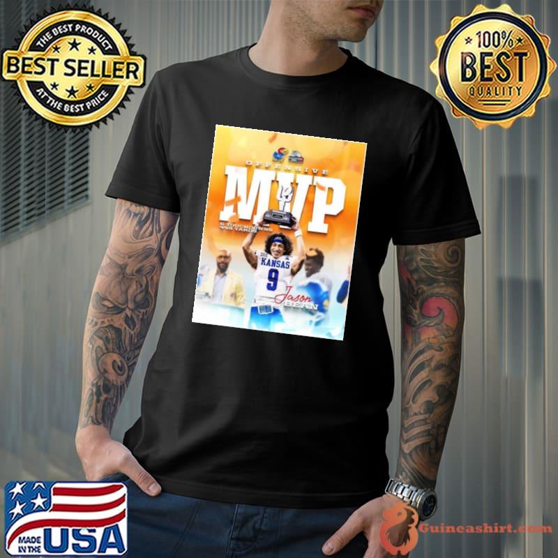 Jason Bean 23 Kansas Jayhawks Is The Offensive Mvp Of The 2023 Guaranteed Rate Bowl Ncaa Fooball shirt