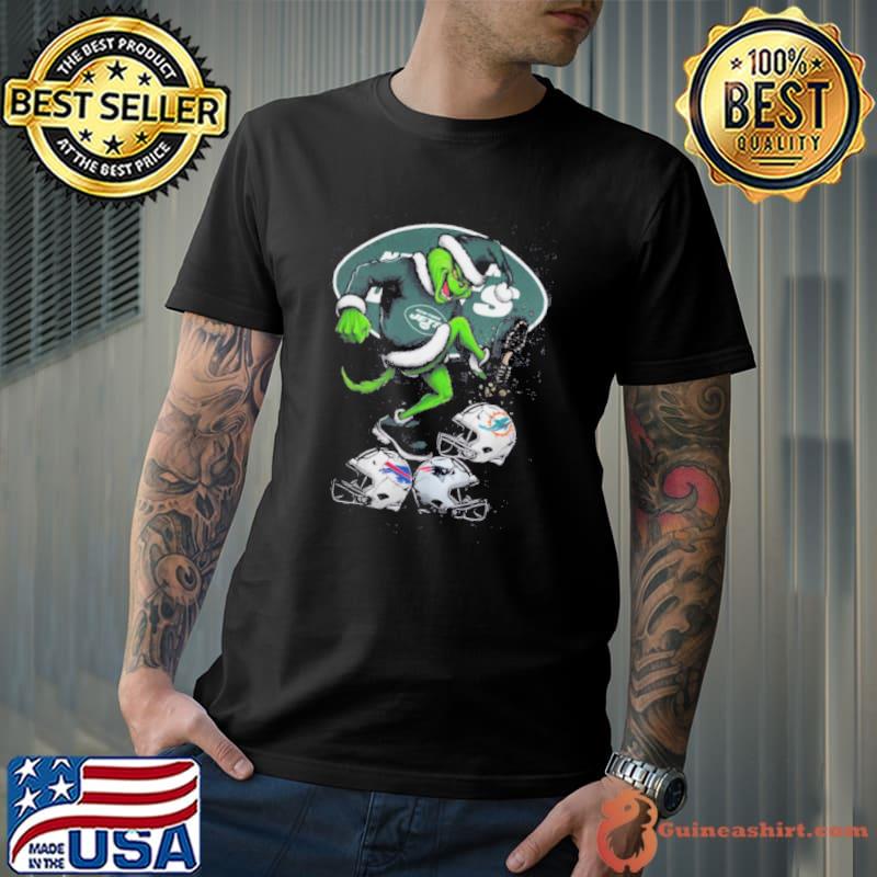Jets Shop The Grinch New York Jets Stomp On NFL Teams Christmas Shirt
