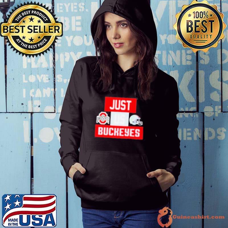 Just us Ohio State Buckeyes helmet logo shirt