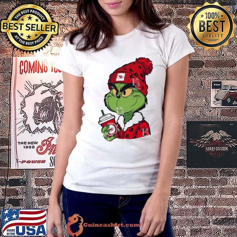 Kansas City Chiefs the Grinch drink coffee shirt