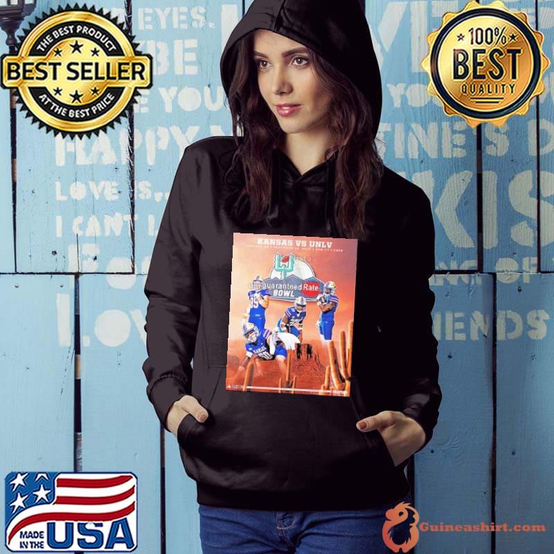 Kansas Football Vs UNLV Headed To The Desert 2023 Guaranteed Rate Bowl In Phoenix AZ December 26 Poster Shirt Hoodie