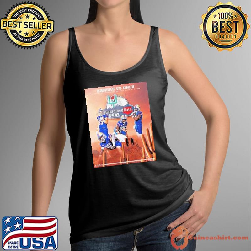 Kansas Football Vs UNLV Headed To The Desert 2023 Guaranteed Rate Bowl In Phoenix AZ December 26 Poster Shirt Tank Top