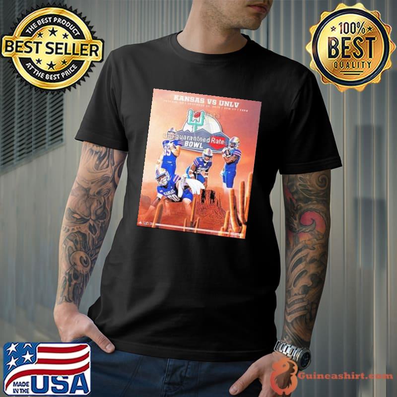 Kansas Football Vs UNLV Headed To The Desert 2023 Guaranteed Rate Bowl In Phoenix AZ December 26 Poster Shirt