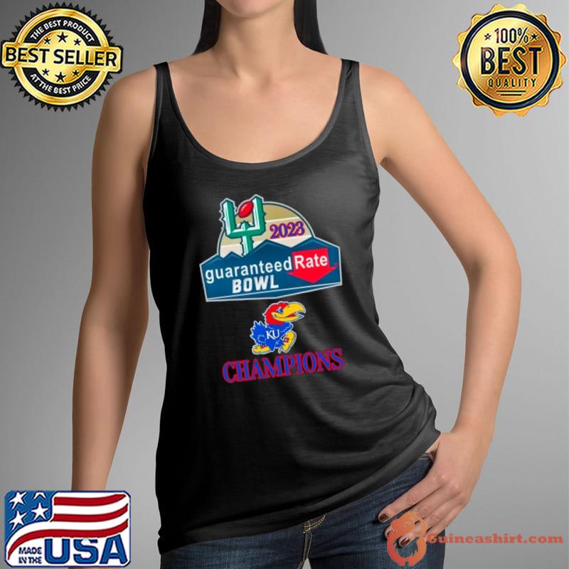 Kansas Jayhawks 2023 Guaranteed Rate Bowl Champions football shirt