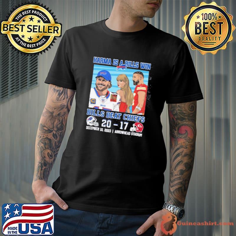 Karma Is A Bills Win Buffalo Bills Beat Kansas City Chiefs 20 – 17 December 10, 2023 Arrowhead Stadium Shirt Unisex
