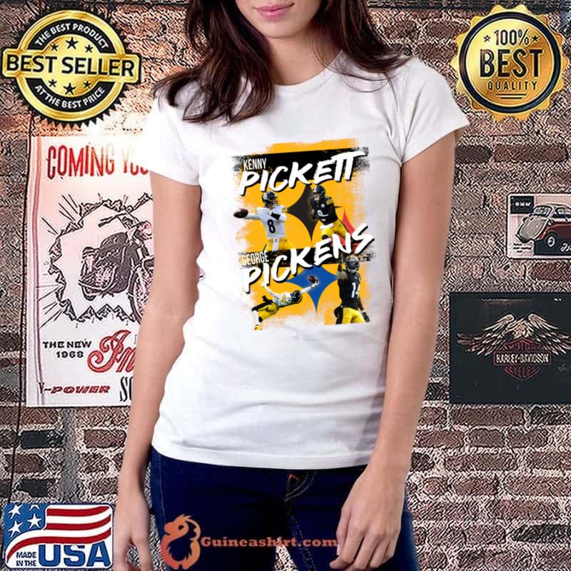 Kenny Pickett & George Pickens Football Pittsburgh Squealers T-Shirt Ladiestee