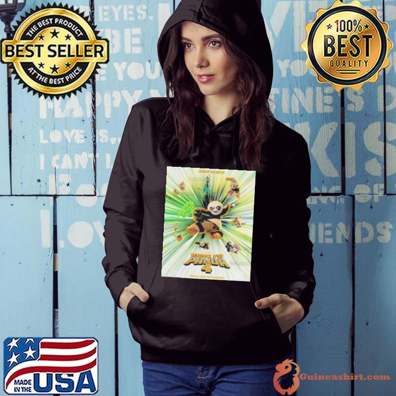 Kung Fu Panda 4 Characters Textless Poster Logo Two Sides Shirt Hoodie
