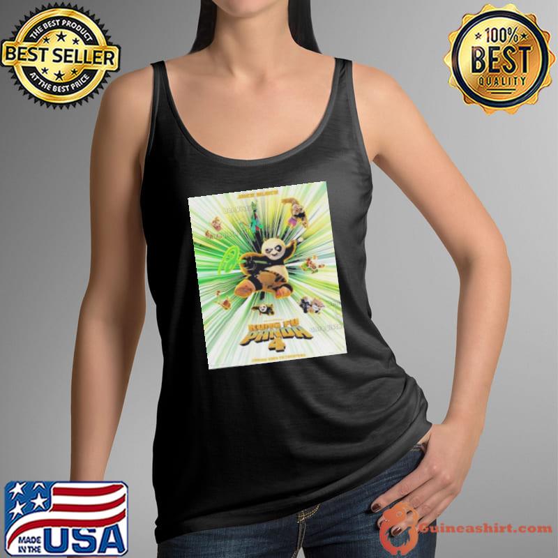 Kung Fu Panda 4 Characters Textless Poster Logo Two Sides Shirt Tank Top