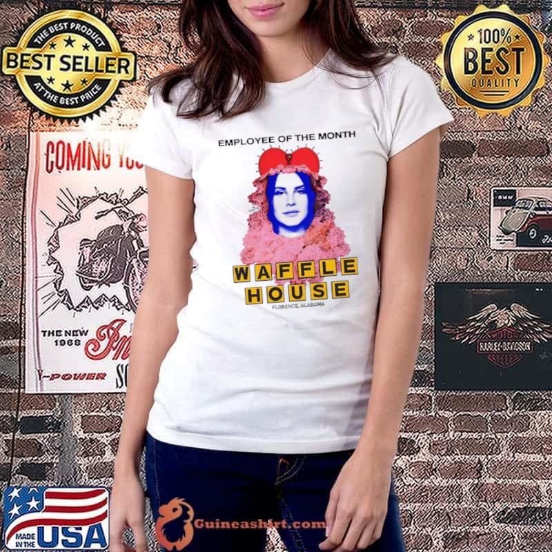Lana Del Rey employee of the month Waffle House sihrt Ladiestee