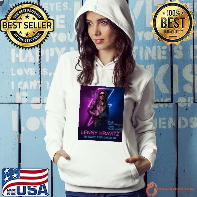 Lenny Kravitz Blue Electric Light Tour 2024 Signature Shirt