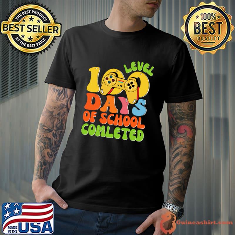 Level 100 Days Of School Completed Video Game T-Shirt Unisex