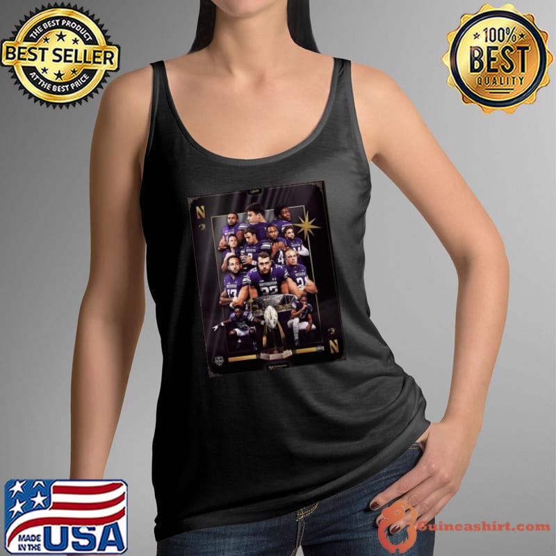 Line up Northwestern Wildcats Football in The 2023 SRS Distribution Las Vegas Bowl shirt