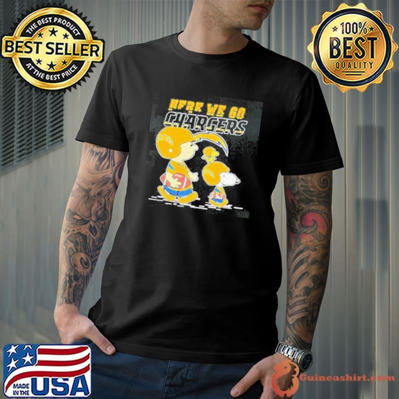 Los Angeles Chargers Here We Go Together Snoopy Shirt