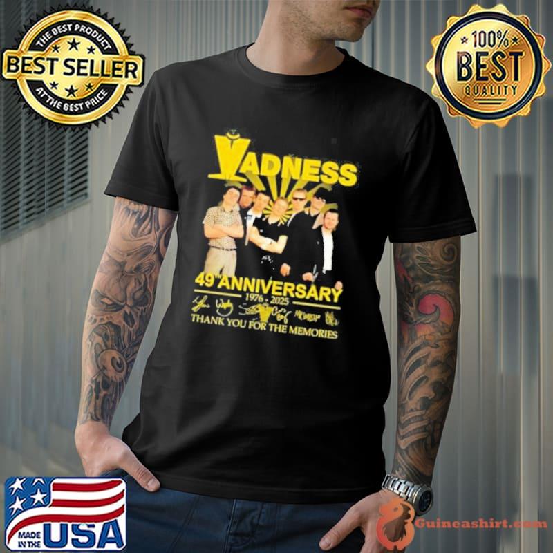 Madness 49th Anniversary 1976 – 2025 Thank You For The Memories Shirt