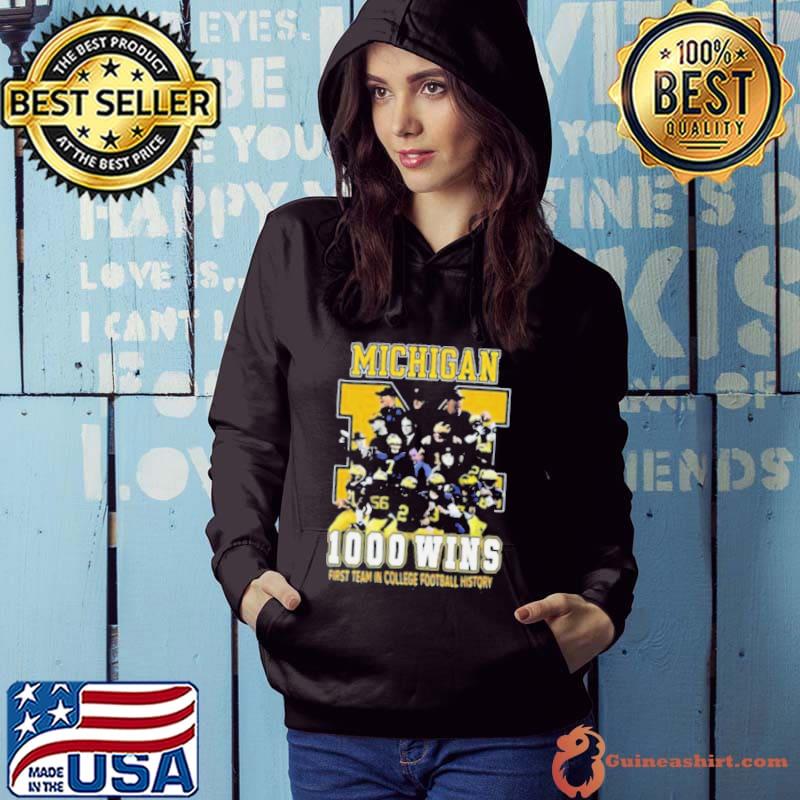 Michigan Wolverines 1000 Wins First Team In College Football History 2024 Shirt Hoodie