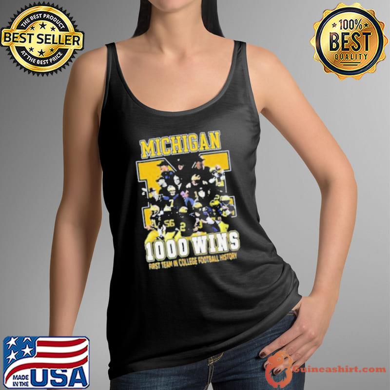 Michigan Wolverines 1000 Wins First Team In College Football History 2024 Shirt Tank Top