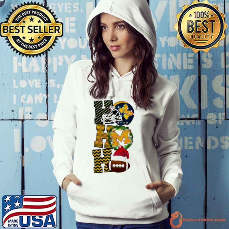 Michigan Wolverines football Christmas ho ho ho shirt