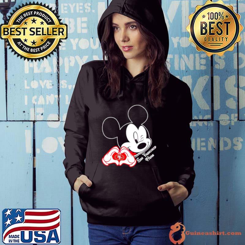 Mickey Mouse Love San Francisco 49ers s Hoodie