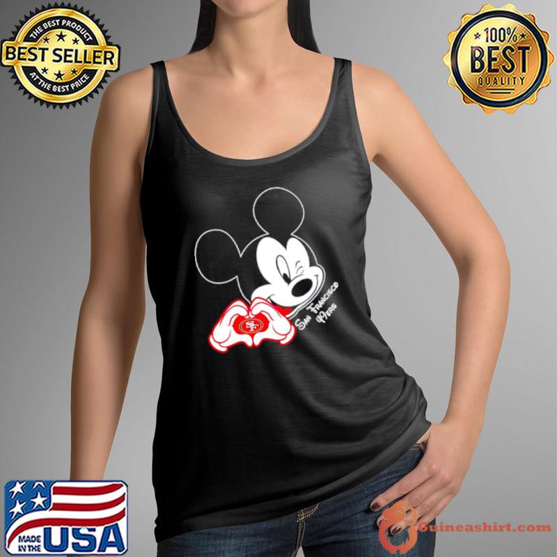 Mickey Mouse Love San Francisco 49ers s Tank Top
