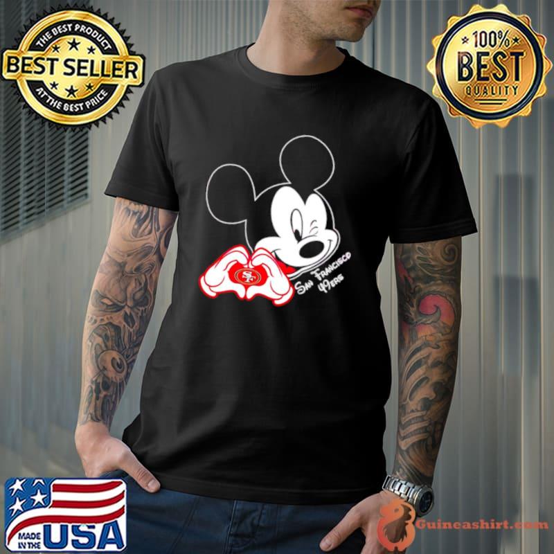 Mickey Mouse Love San Francisco 49ers shirt