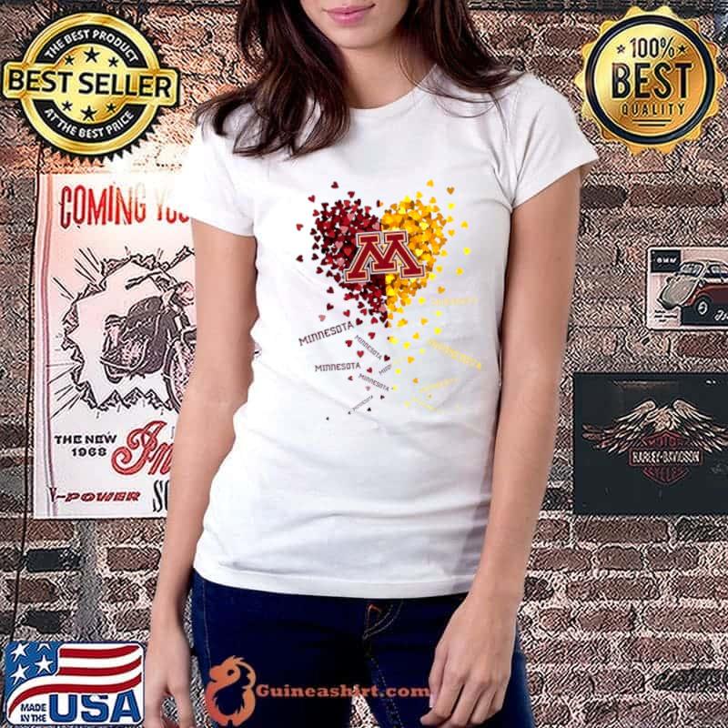 Minnesota Golden Gophers Tiny Heart Shape 2023 Shirt
