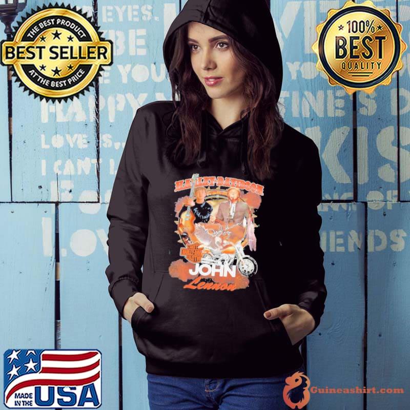 Motor Harley Davidson Clothes John Lennon Signature Shirt Hoodie