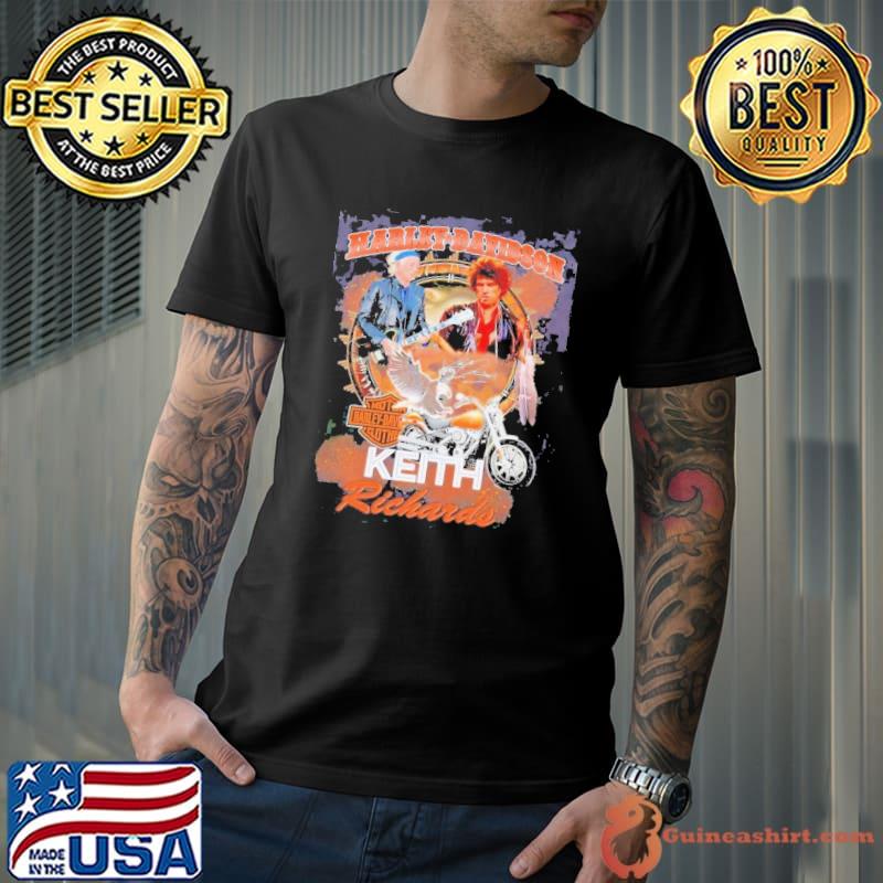 Motor Harley Davidson Clothes Keith Richards Signature Shirt