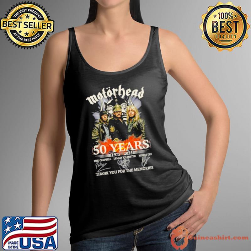 Motorhead 50 years 1975 2025 thank you for the memories s Tank Top
