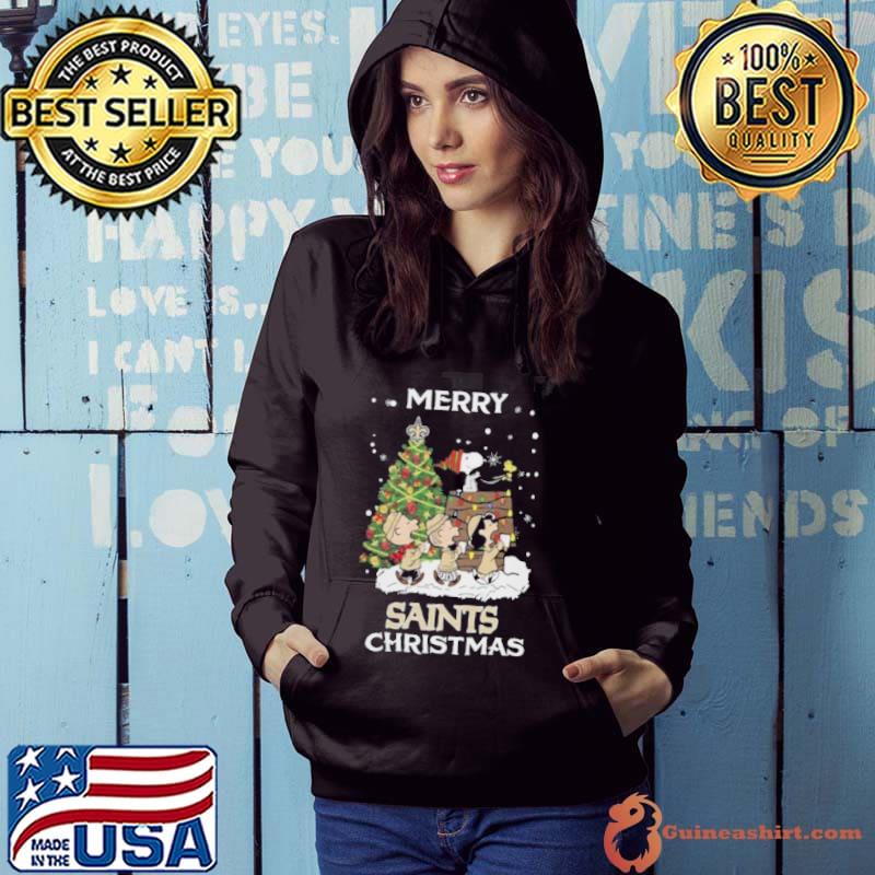 New Orleans Saints Snoopy Family Christmas Shirt