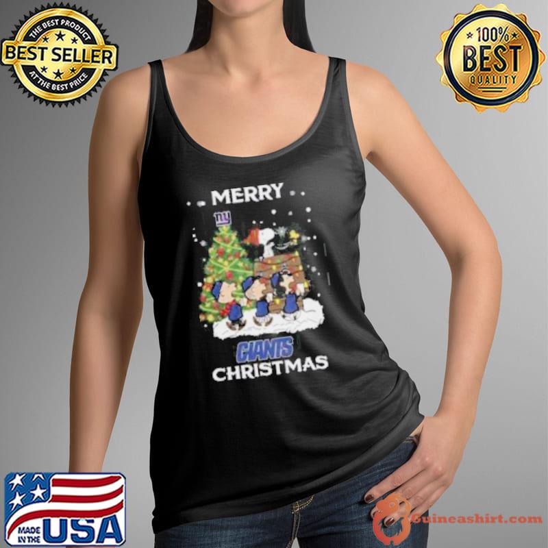 New York Giants Snoopy Family Christmas Shirt Tank Top