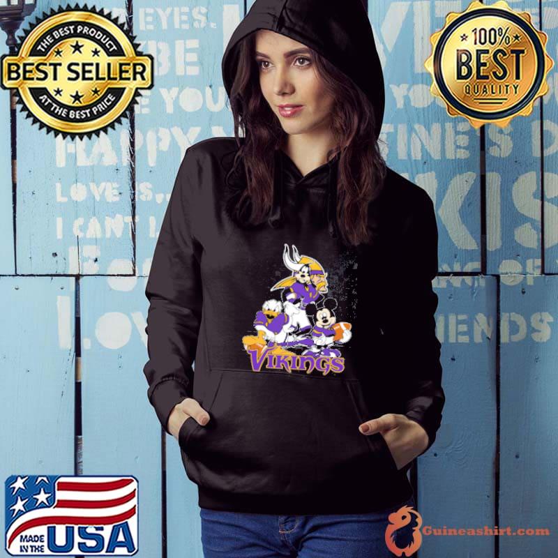 NFL Minnesota Vikings Mickey Mouse Donald Duck Goofy Football Shirt