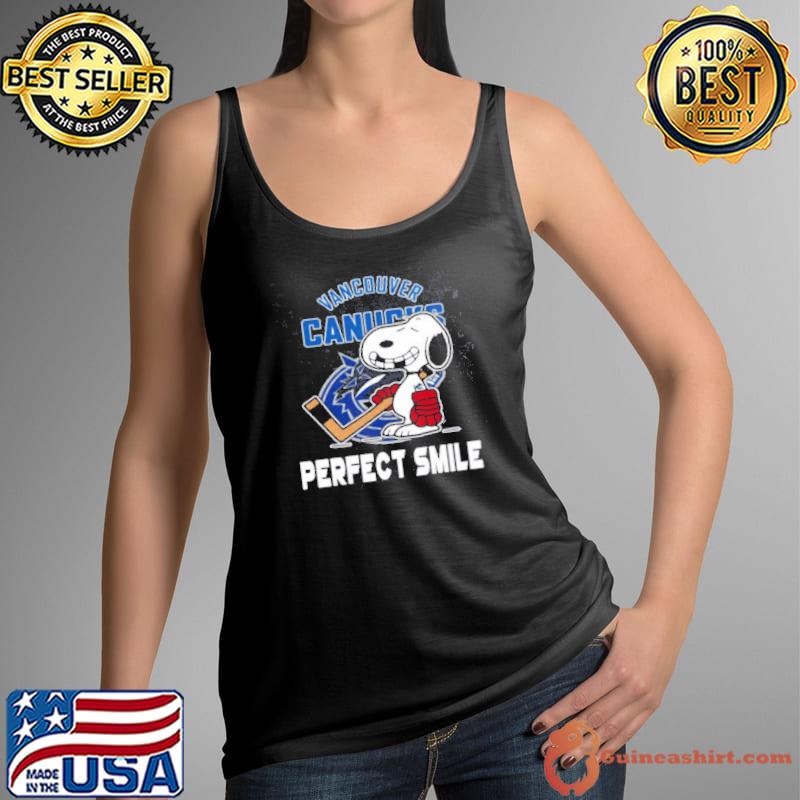 NHL Vancouver Canucks Snoopy Perfect Smile The Peanuts Movie Hockey Shirt