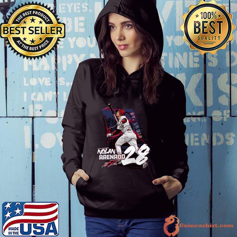 Nolan Arenado Signature American professional baseball third baseman St. Louis State T-Shirt Hoodie