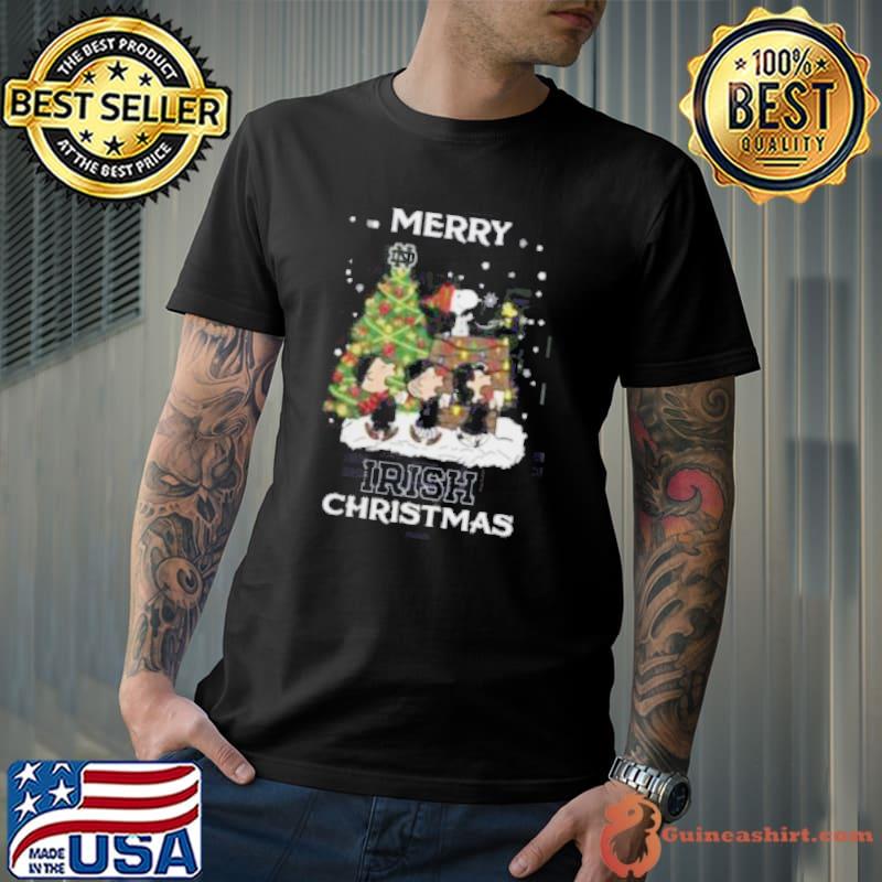 Notre Dame Fighting Irish Snoopy Family Christmas Shirt Unisex