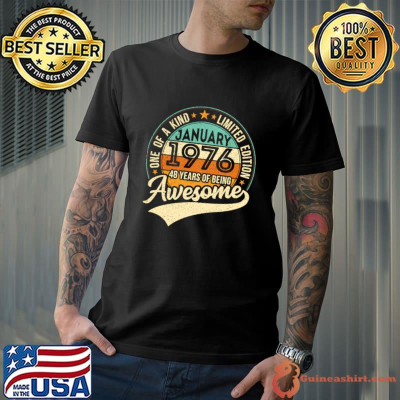 One of a kind vintage birthday gift for the awesome 48 year old born in January 1976 2024 birthd