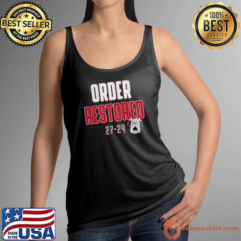 Order Restored 27 24 Alabama Vs Georgia It’s How We Roll s Tank Top