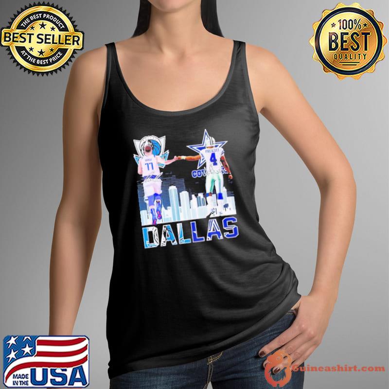 Original Dak Prescott And Luka Doncic Dallas Mavericks Dallas Cowboys Signatures Shirt Tank Top