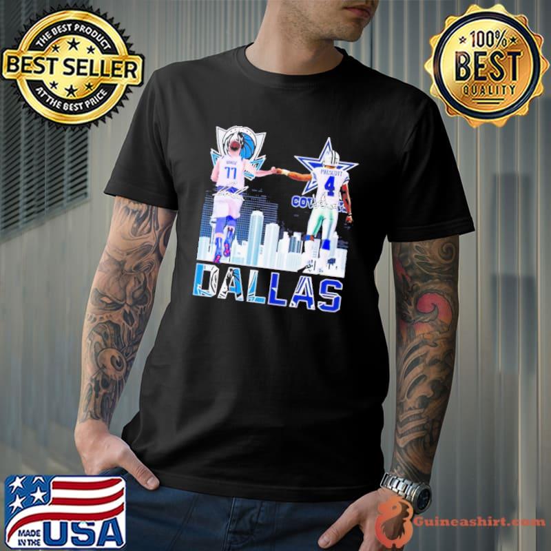 Original Dak Prescott And Luka Doncic Dallas Mavericks Dallas Cowboys Signatures Shirt Unisex