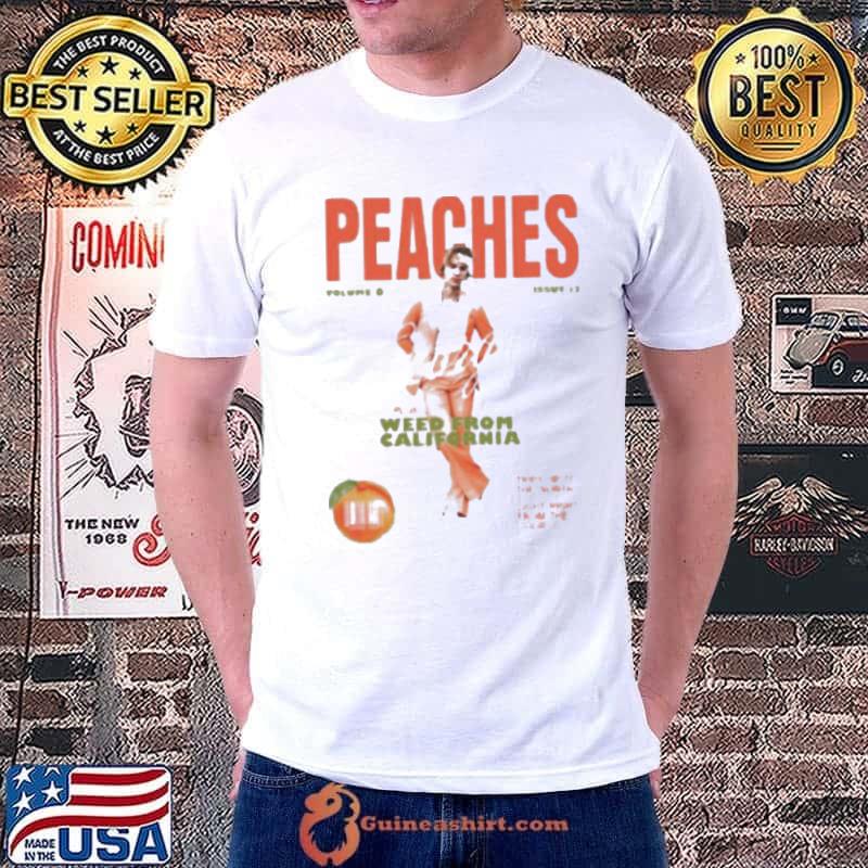 Original Justin Bieber Music Merch Store Peaches shirt