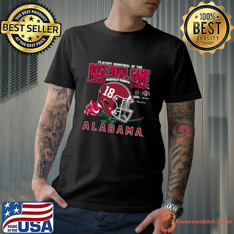 Playoff Semifinal Alabama Rose Bowl Game 2024 Helmet Football T-Shirt Unisex