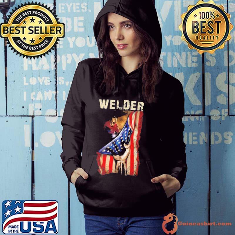 Proud Welder American Flag s Hoodie