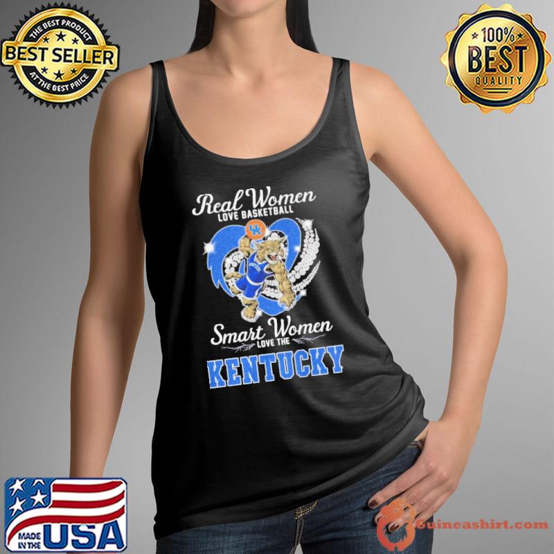 Real women love basketball smart women love the Kentucky s Tank Top
