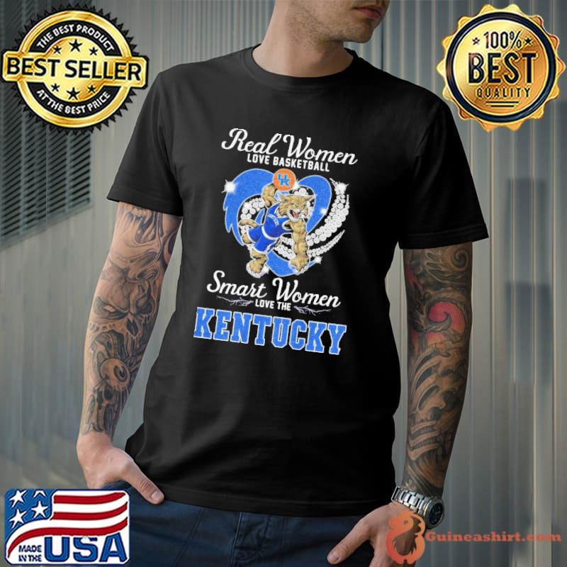 Real women love basketball smart women love the Kentucky shirt